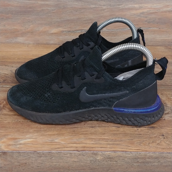 Nike Epic React Flyknit Black Racer Blue - Picture 5 of 13